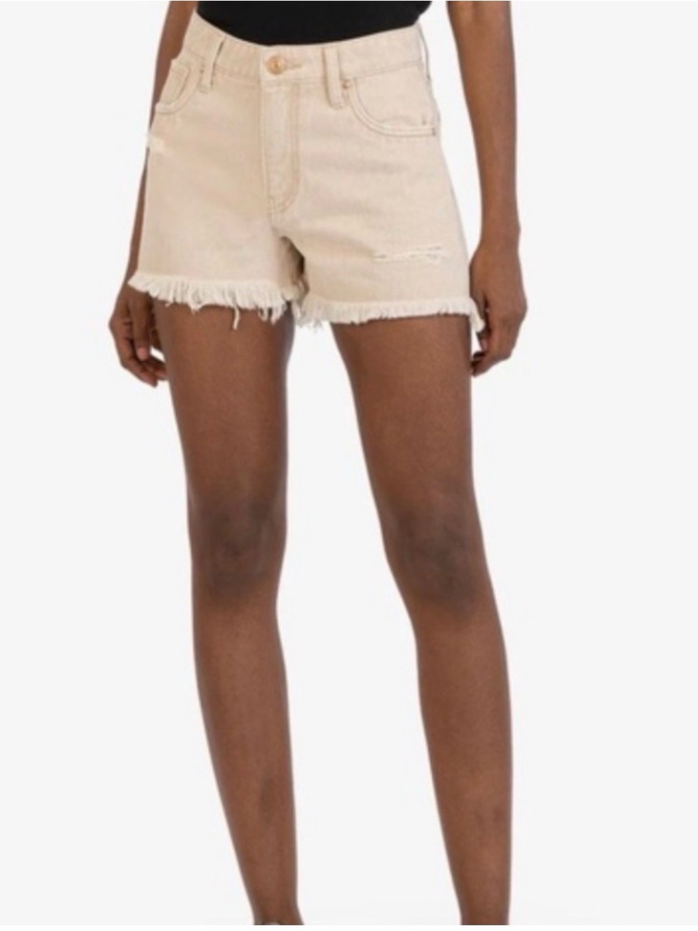 Kut From The Kloth Jane Denim Short, Tan - Size 6